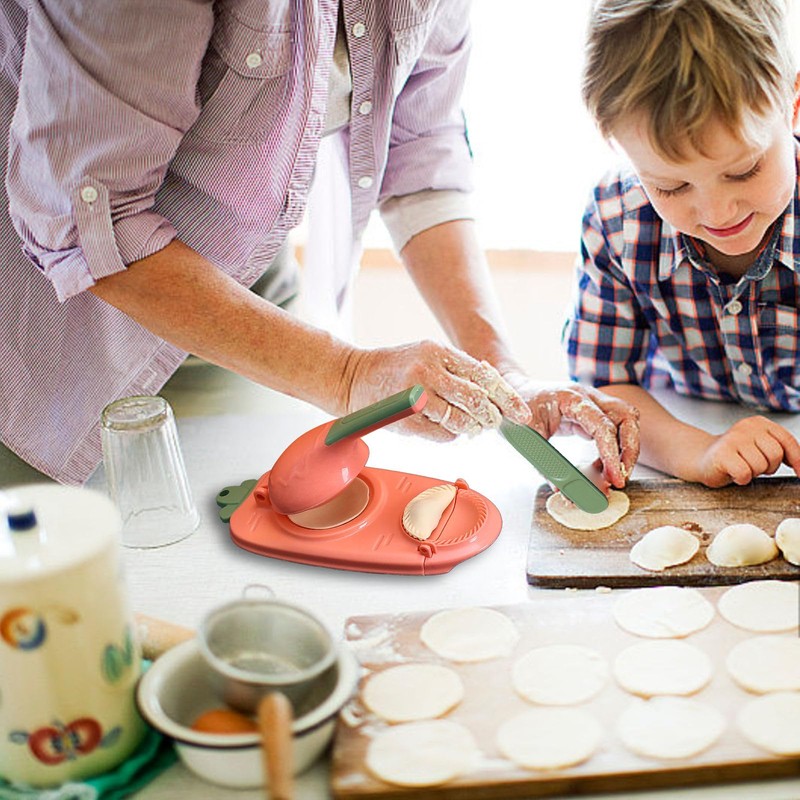 CZAYEFNH Dumpling Maker, 2-in-1 Dumpling Mould Printing, Dumpling Maker, Manual