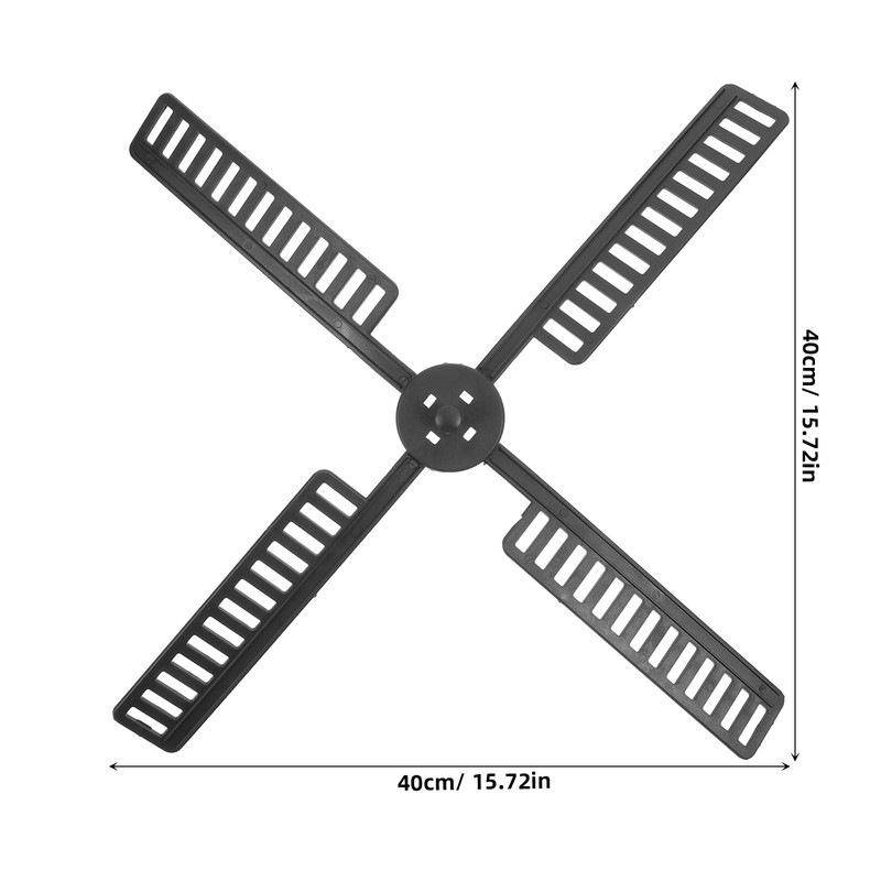 IMIKEYA 2 Sets Plastic Garden Windmill Leaf Solar Wind Spinners