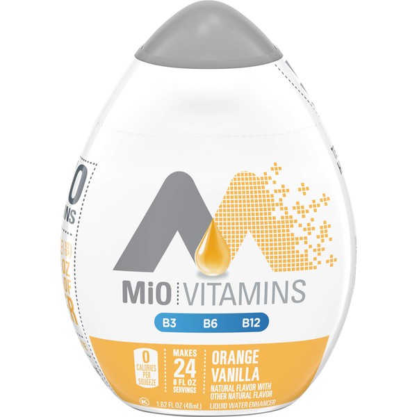 MIO Vitamins Orange Vanilla Naturally Flavored with other Natural Flavors Liquid Water Enhancer Drink Mix, 1.62 fl. oz. Bottle