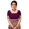 Nivah Fashion Women's Banarasi Art Silk Saree with Blouse Piece(NH.S13-Purple)