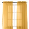 Elegant Comfort 2-Piece Sheer Panel with 2" Rod Pocket, Window