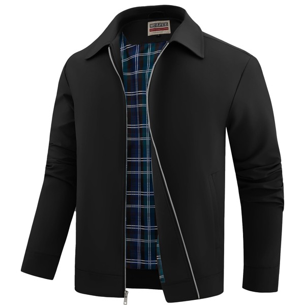 WULFUL Men's Lightweight Jackets Casual Windbreaker Stylish Light Golf Work