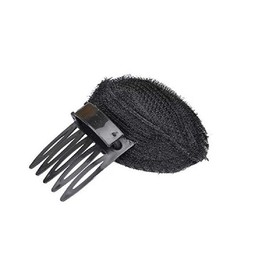 1Pcs Black Half-up Insert Hair Combs with Clip Hair Bun Updo Maker Hair Bump Up Insert Volume Hair Base Insert Pad Cushion Puffy Ponytail Holder