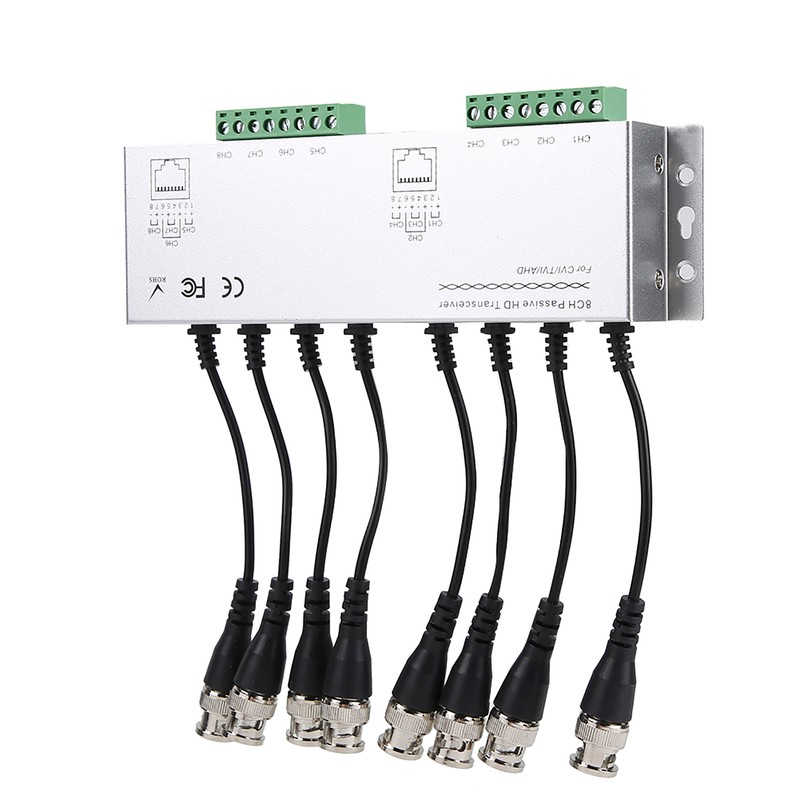 8CH HD BNC Male To UTP Cable Transceiver Adapter CCTV
