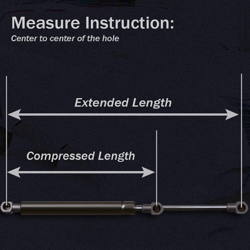 BOXI 4X Lift Support Shock Struts For Weekend Warrior Bed