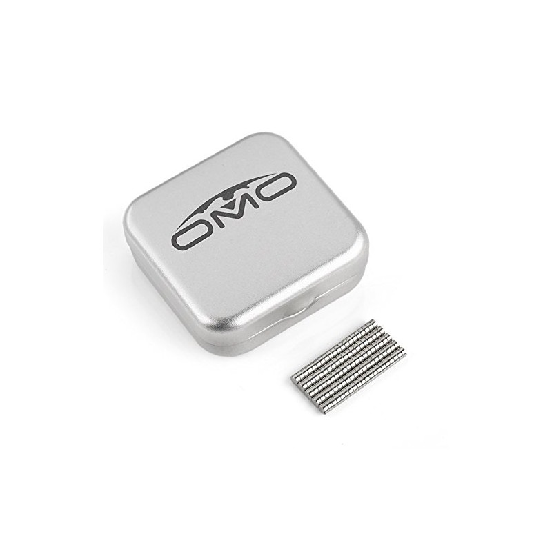 OMO Magnetics ネオジムマグネット ネオジウム磁石 N50 円形 丸型 3x1.5mm ニッケルメッキ 専用ケース付き