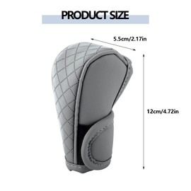 Leather Gear Shift Cover,Anti-Slip Car Shift Knob Cover for Shift Lever