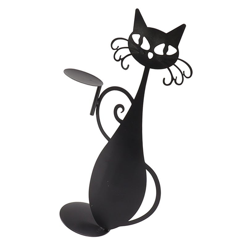 Home Decor Candlestick Durable Cat Candle Holder Decorative Candlestick Holder