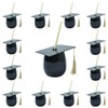 Graduation Cups with Lids and Straws, Reusable Plastic Cap Cups