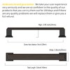 Asidrama 5 Pack 5 Inch(128mm) Oil Rubbed Bronze Kitchen Cabinet