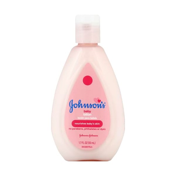 Johnson's Baby Lotion Travel Size 1.7 oz (50ml) - Pack of 3