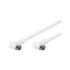 Goobay 67341 Angled SAT Antenna Cable 80 dB 2x Shielded