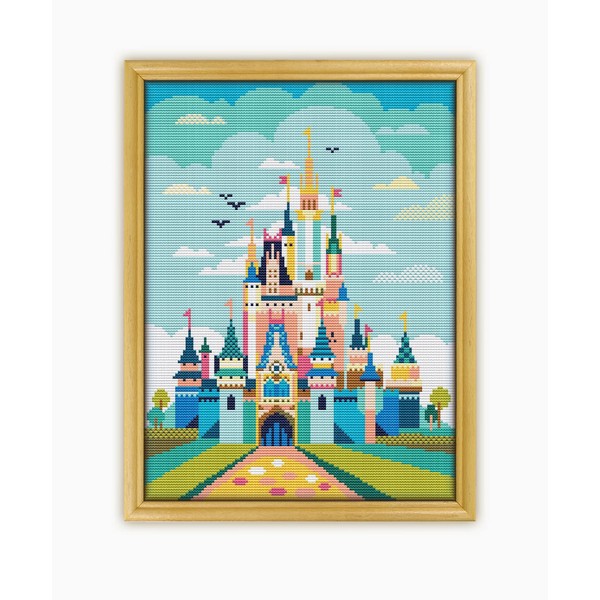 Cinderella Castle CS490-2 - Counted Cross Stitch KIT#2 Prime. Set
