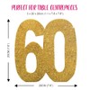 Number 60 Glitter Table Decoration Gold| Table Centrepiece | Table
