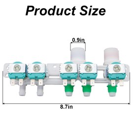5304511334 Washer Water Inlet Valve Compatible with Frigidaire Washer FFTW4120S FFTW4120SW FFTW4120SW0 FFTW4120SW1 Replace 5304536496 5304526580