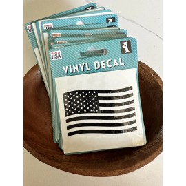 Inkad•Inkado American Flag Decal Laptop Car Water bottle Sticker Vinyl 2.5 in Patriotic Flag