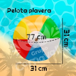 Grupo Carnavallia Pelota Playera Inflable Colores Acuatica Alberca Pool Party