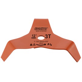SHUZIYU, 12", Thickness 4MM-3T Bend, Arbor 1" with 7/8"-20-5/8" Washer, Weed Eater Blade, Heavy Duty Brush Cutter Blade, Steel Blade. Suitable for All Brand of Brush Cutter