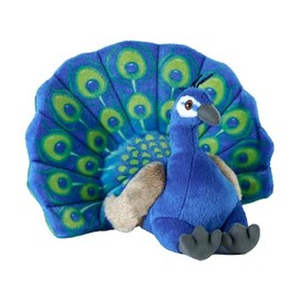 Wild Republic Cuddlekins Eco Peacock, Stuffed Animal, 12 Inches, Plush Toy, Fill is Spun Recycled Water Bottles, Eco Friendly