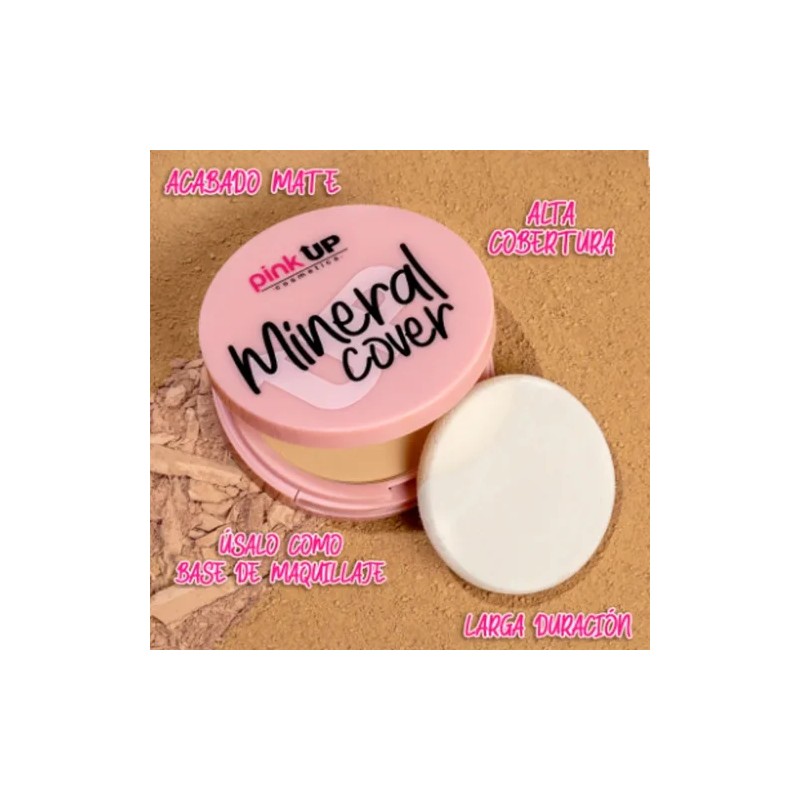Maquillaje Pink Up Mate Cover 12h + Polvo Mineral Cover