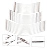 WOONEKY 30Pcs Professional Fishing Leaders with Swivels and Snaps Durable