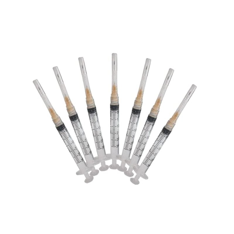 NANOSHARPS Syringe 3ML Luer Lock with 25Ga 5/8 (Pack of