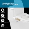 GLIGAM Bidet Attachment for Toilet Warm Water, Ultra-Slim Bidet Hot