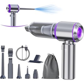 Car Vacuum Portable Cordless 20000PA High Power Mini Vacuum Cleaner 4-in-1 Compressed Air Duster Blower Pump Hand Held Vacuum with Brushless Motor Car Accessories Gifts for Men Women Mom Dad