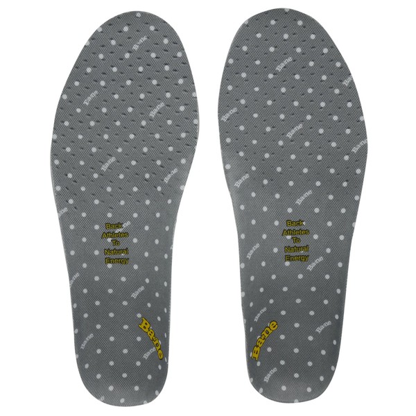 Spring Insole, Increased Balance, Adjustable Footbed, Dots, Running, 5 Sizes, Light, Gray, L, 10.6 - 11.0 inches (27 - 28 cm), For Jogging, Breathable