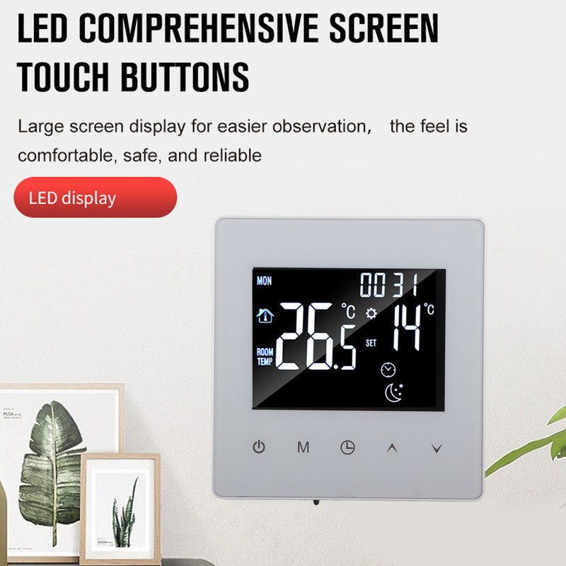 3A Smart Thermostat LCD Display Programmable Widely Used Water Heating