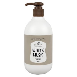 White Musk Body Milk, 13.5 fl oz (400 ml), Weak Acid, Botanical Extract, Made in Japan, Fragrant, Venus, White Musk, Body Lotion, Moisturizing