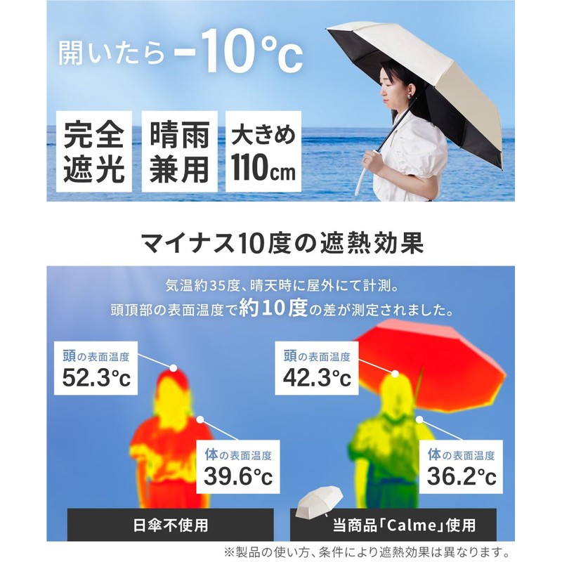 Viaggio+ Parasol, Folding, Automatic Open/Close, Shade, Large, For Both Sunny