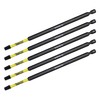 5 x SabreCut SCRSQ2152_5 152mm SQ2 Square Magnetic Impact Screwdriver
