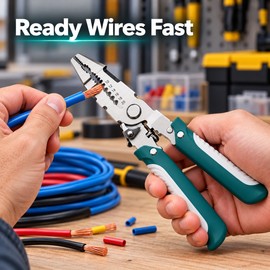 Multifunction Wire Stripper Pliers – Crimper, Cutter & Electric Cable Hand Tool
