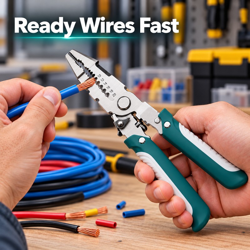 Multifunction Wire Stripper Pliers – Crimper, Cutter & Electric Cable