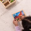 Melissa & Doug 4‑in‑1 Wooden Dinosaur Jigsaw Puzzle Set, 48