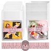 TECARATE Paper Charcuterie Boxes with Clear Lids and Stickers -