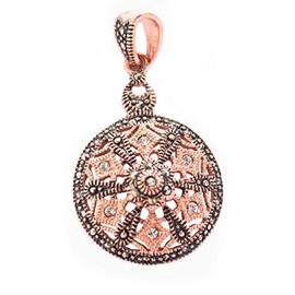 WINDALF Bohemia Jewellery Pendant RAYA Diameter 4 cm Gold-Plated Medieval Lucky Amulet Bronze