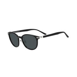 Zofu Boston Sunglasses | Color Lenses, Leather-like Rubber Temple, Nose Pad, Anti-Slip Stylish, UV Protection, UV Protection, Unisex, Unisex, ZA181G05_14E4, ZA181G05-14E4, Black, 53□19-142, black (2)