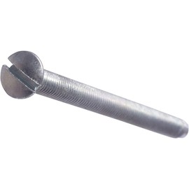 315 Supplies Pack of 10 M3.5 x 75mm Long Electrical Machine Screws for Light Switch and Plug Sockets Nickel Plated DIY Plated Screw Raised Slotted Head (75mm, 10, count)