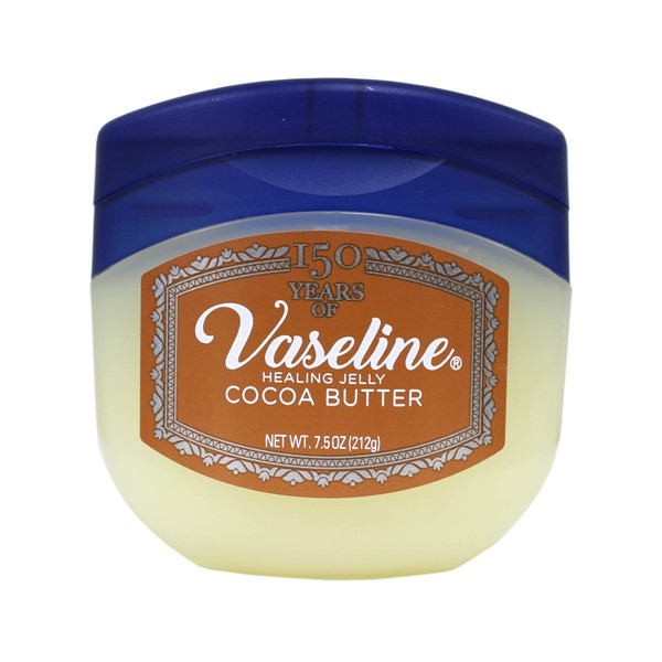 Vaseline Rich Conditioning Petroleum Jelly, Cocoa Butter 7.5 Oz,Pack of 7