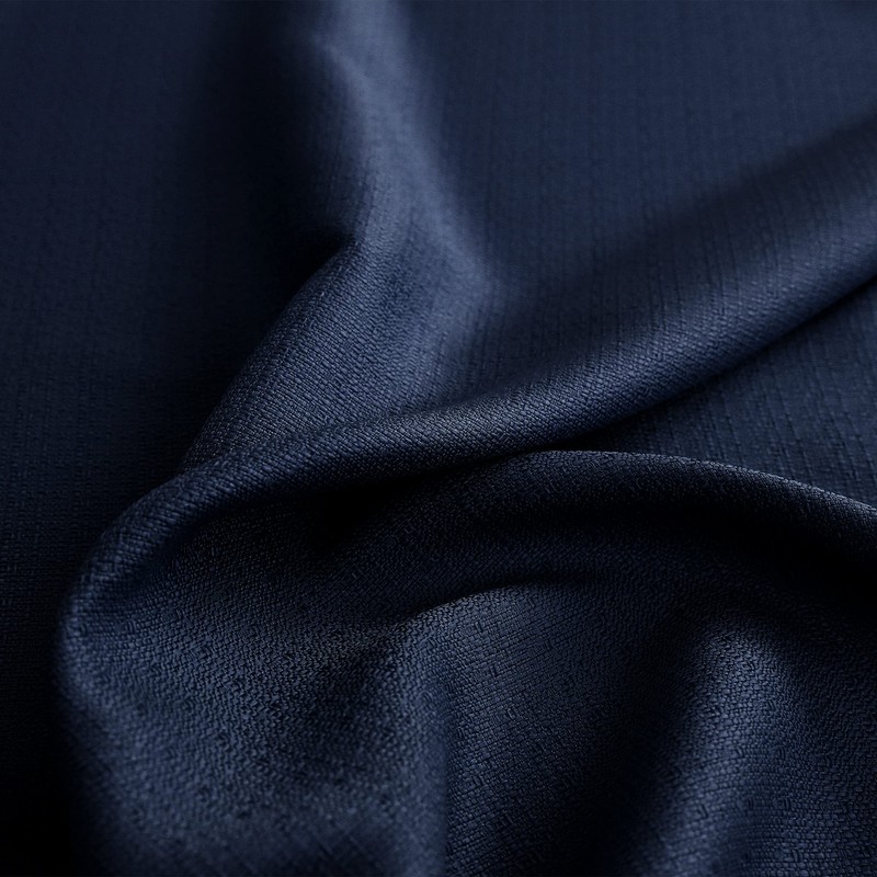 Bathroom Window Curtain,Short Curtains for Bedroom Kitchen Small Windows,Navy Blue,24