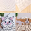 12 Pcs Plastic Mesh Canvas Sheet Square Cross Stitch Plastic