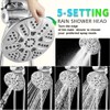 INEFATH Rain Shower Heads with Handheld Spray Combo 30 Settings