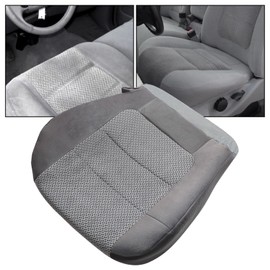 NLQR Dark Gray #MT or FT Front Driver Side Bottom Replacement Cloth Seat Cover Compatible with Ford F150 XLT Super-Crew Cab Single Cab 4X4 2WD 2001 2002 2003