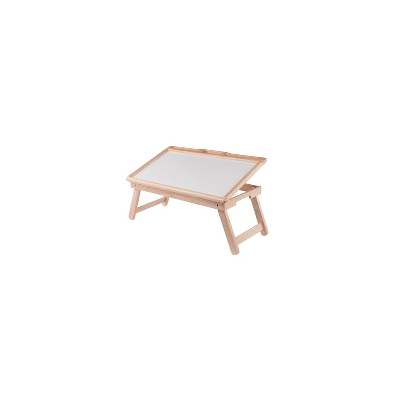 Winsome Arlo Breakfast Tray with Flip Top Natural and White