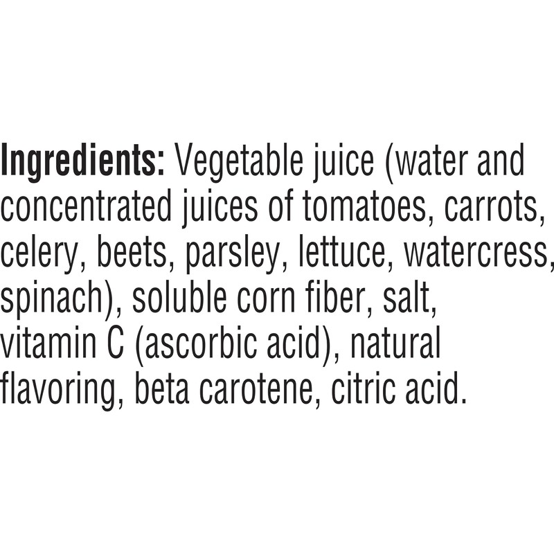 V8 High Fiber Original 100% Vegetable Juice, 46 fl oz