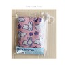 MF1002 Miffy Cool Towel, Rabbit and Flower Pattern, Pink