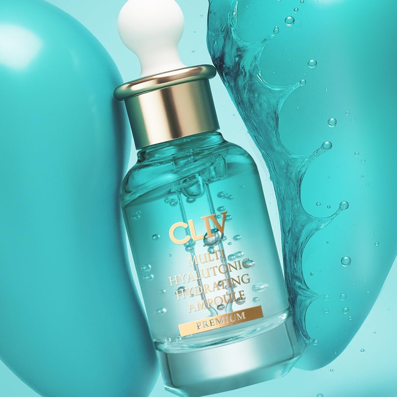 CLIV Multi Hyaluronic Hydrating Ampoule | 85% Hyaluronic Acid, 8-Layer