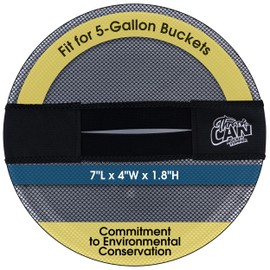 5 Gallon Bucket Lid - Multi-Purpose Boat Trash Can Cover Converter with Opening for Fishing Bucket, Bait Bucket or Trash Can, Fishing & Boating Accessories - Black Mesh